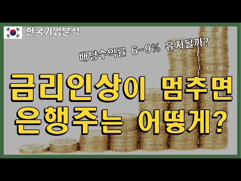   금리인상 끝 그럼 은행 실적 개선도 끝 높은 배당은 어떻게 될까