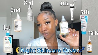 NIGHTTIME SKINCARE ROUTINE  The correct order ✨