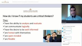 Webinar #3 - Developing Critical Thinking Skills