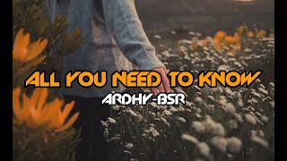 DJ ALL YOU NEED TO KONW SLOW REMIX 🎶