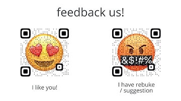 ✔ Feedback via QR codes