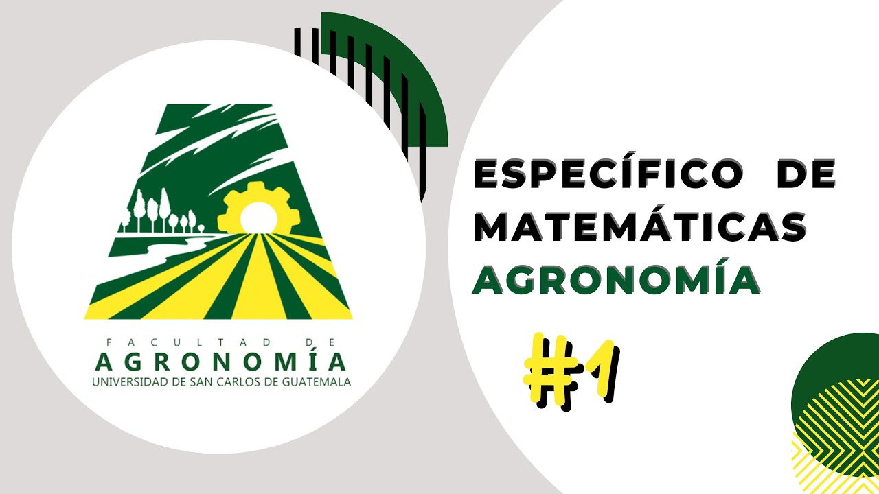 Aplicacion De Las Matematicas En La Agronomia www.youtube.com