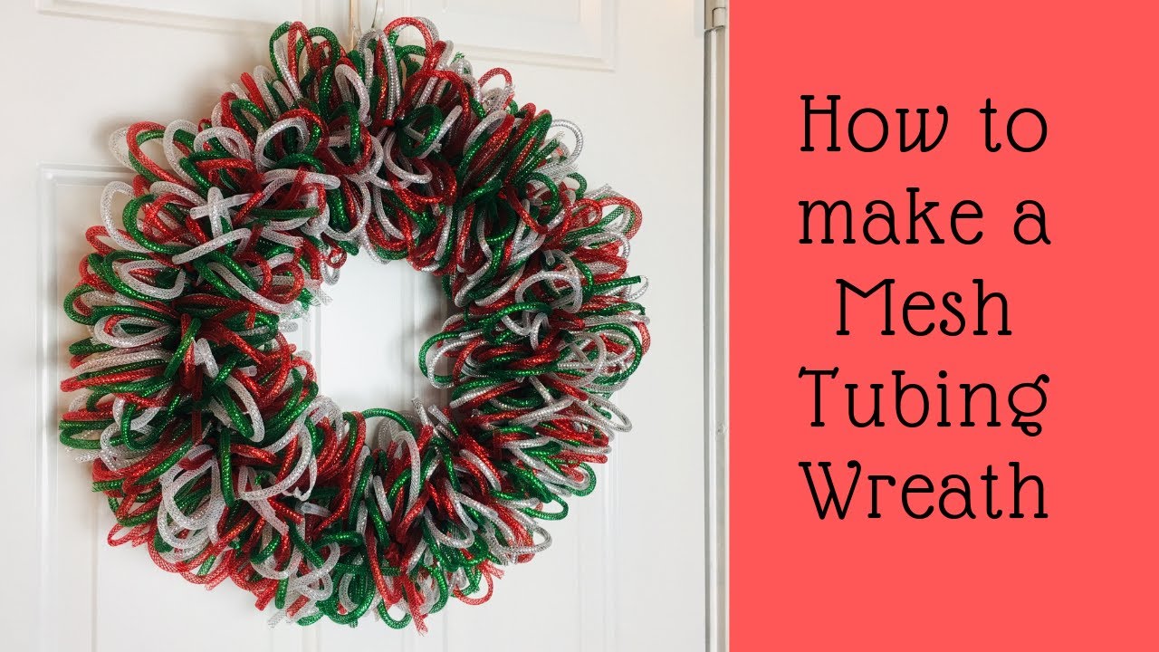 How To Use Mesh Tubing On A Wreath