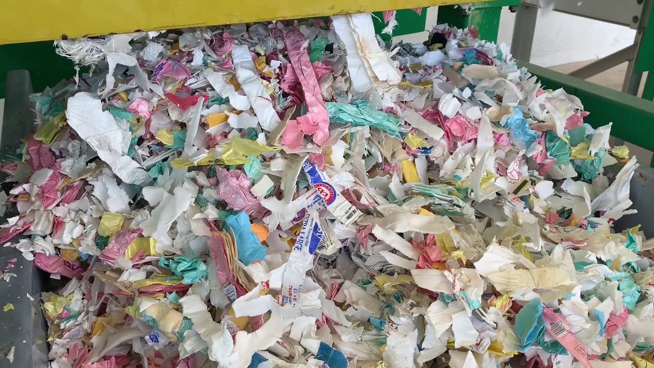 CM Shredders H50 Hybrid Dual Shaft Shredder Styrofoam Shred YouTube