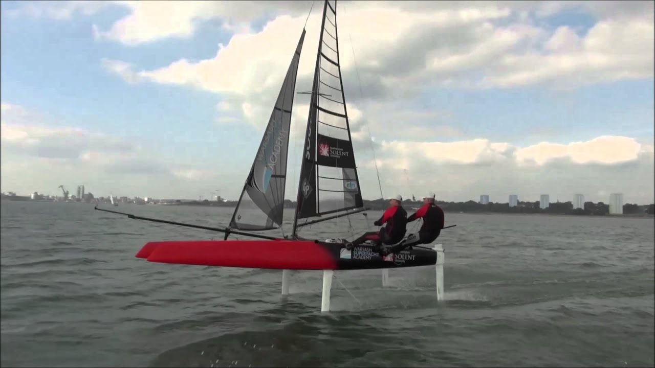 whisper foiling catamaran