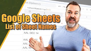 Google Sheets Get List Of All Sheet Names And Reference Cells On Other Sheets