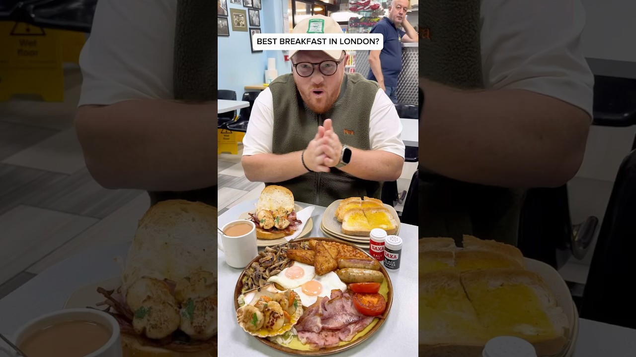 BEST BREAKFAST IN LONDON? WTF!!! #breakfast #fryup #foodie #shorts