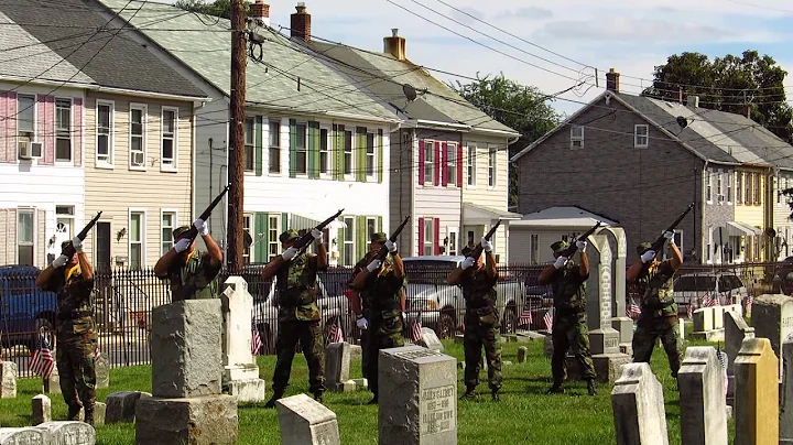 21 gun salute at John Lockard Dedication - 9-14-14