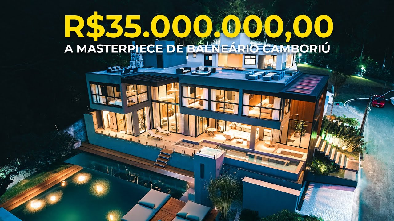 A MANSÃO MAIS CARA DE BALNEÁRIO CAMBORIÚ! EM DETALHES!  ULTRA LUXO 35 MILHÕES