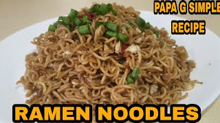 VIRAL TIKTOK RAMEN NOODLES RECIPE/ PAPA G SIMPLE RECIPE