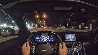 2020 Aston Martin DBS Superleggera Volante POV Night Drive (3D Audio)(ASMR)