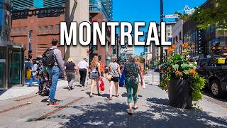 Summer Walk in Montreal: Downtown Core & Place Ville Marie | 4K