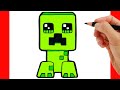 HOW TO DRAW CREPPER FROM MINECRAFT - COMO DIBUJAR MINECRAF - como desenhar minecraft crepper