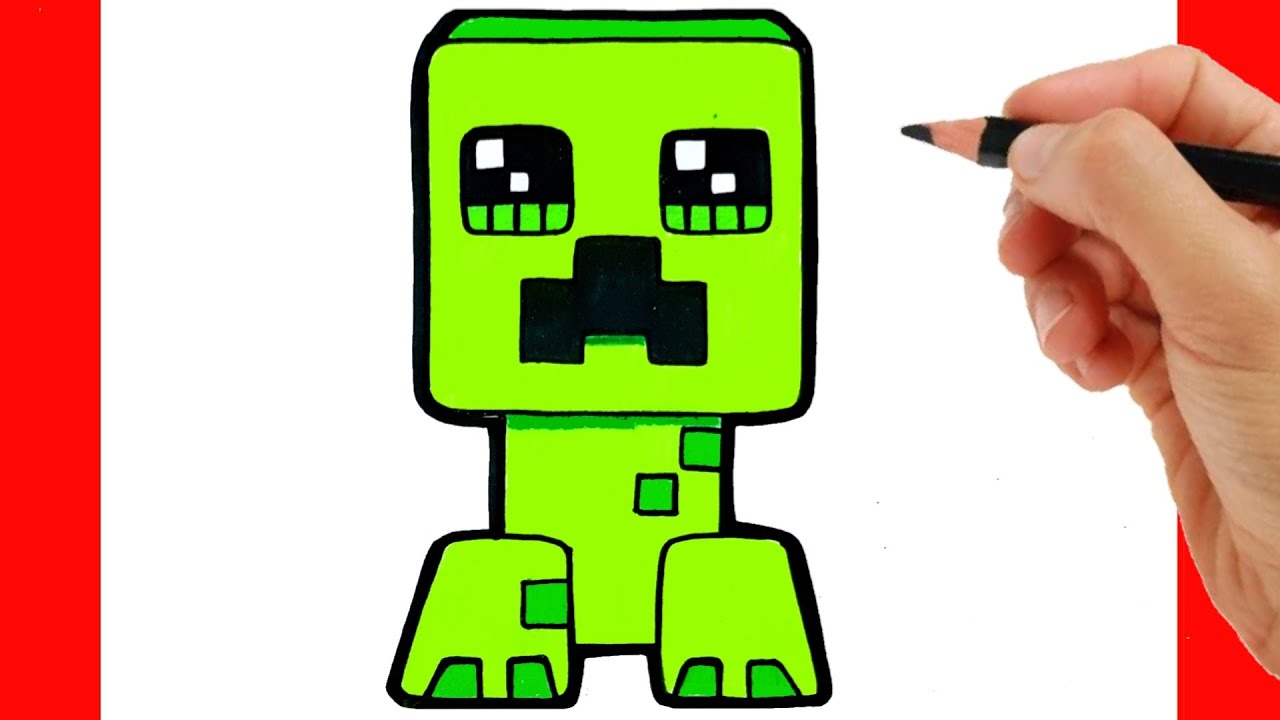 HOW TO DRAW CREPPER FROM MINECRAFT - COMO DIBUJAR MINECRAF - como desenhar  minecraft crepper - thptnganamst.edu.vn