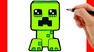 HOW TO DRAW CREPPER FROM MINECRAFT - COMO DIBUJAR MINECRAF - como desenhar minecraft crepper