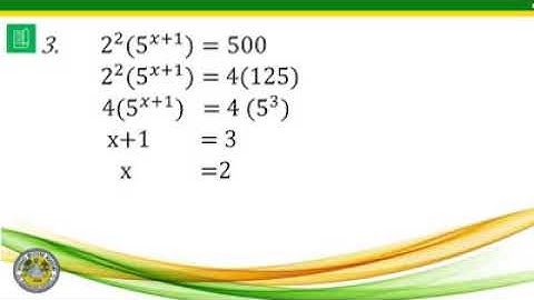 Exponential Equations and Inequalities_GENERAL MATHEMATICS