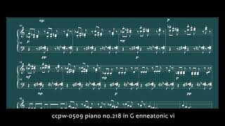 0509 piano no.218 in G enneatonic vi