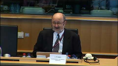 2012: Alex Waibel presenting the Lecture Translator at the European Parliament (English)