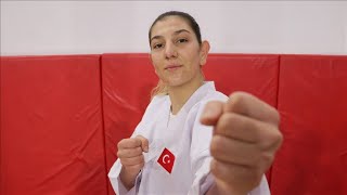 İşitme engelli milli karateci Zeynep Erdoğan iddialı