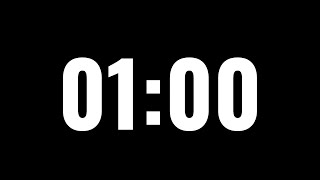 1 Minute Countdown Timer | Simple & Clean Timer with Beep Sound