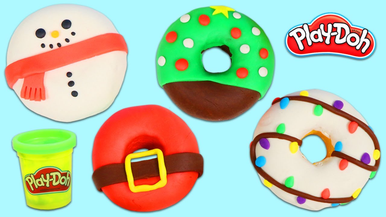 How to Make Cute Play Doh Christmas Donuts Donuts