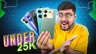 Top 5 Best Smartphones Under ₹25,000 Budget ️