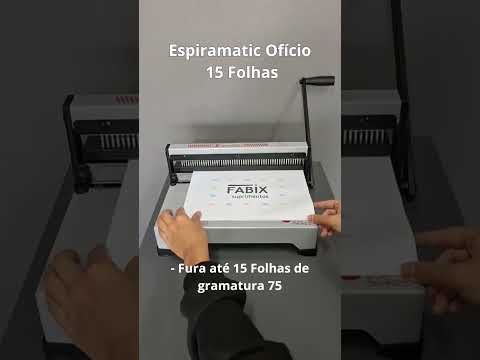 Encadernadora de Espiral Espiramatic Ofício 15fls Lassane