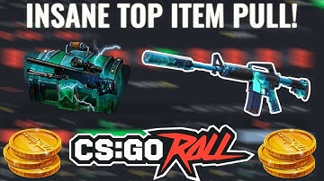 INSANE TOP ITEM HIT! CRAZY PROFITABLE CASE BATTLES ON CSGOROLL...