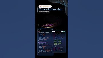 👉Curser Interaction with Animation Effect using HTML and CSS JS 💫 #youtubeshorts #viral #shorts