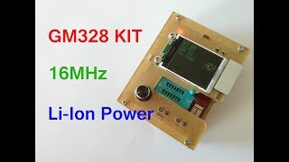 Транзистор ESR тестер GM328 KIT. Доработка. Прошивка на 16 МГц. Переделка на Литий Аккумулятор
