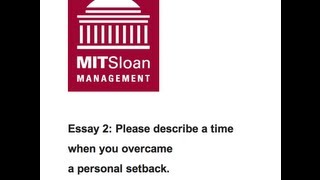 Mit sloan essays