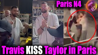 Unbelievable! Travis Kelce Kisses Taylor Swift in crazy cheers at La Defense stadium