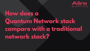 How does a quantum network stack compare with a traditional network stack?