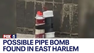 Possible pipe bomb found in car outside NYPD precinct in East Harlem