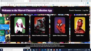 Marvel Character Collection App Walkthrough screenshot 4