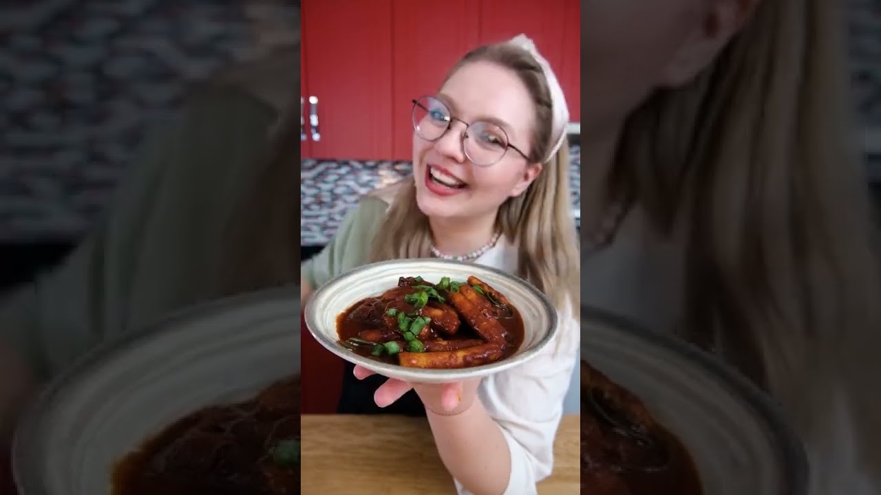 Gochujangsız Tteokbokki???? Pratik ve Çok Lezzetli ???????????? #shorts #shortsvideo #tteokbokki #gochujang