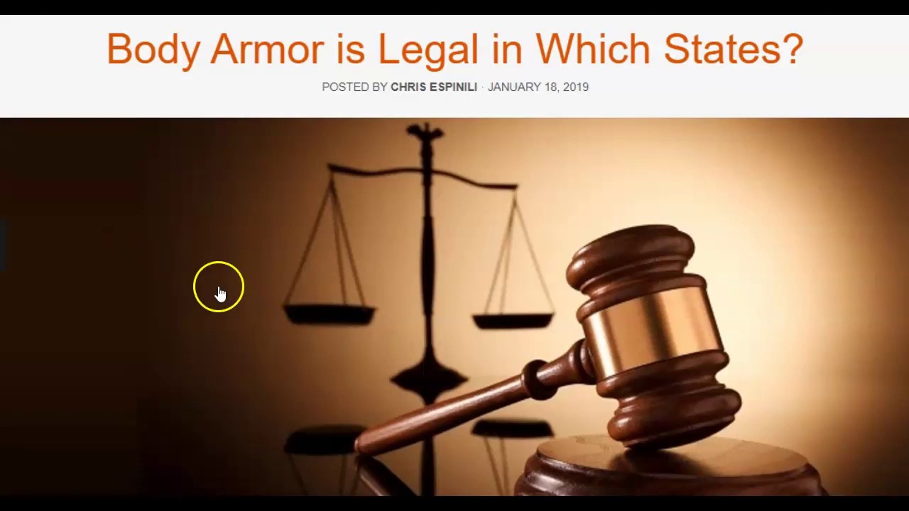 Who Can Legally Own A Bullet Proof Vest / Body Armor It Depends On