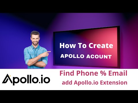 how to create apollo.io account and add apollo.io extension on you browser. Bangla tutorial.