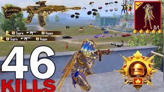 46 KILLS!!🔥 IN 1 MATCH NEW KILL RECORD With PHARAOH X-Suit😍 SAMSUNG,A7,J2,J3,J4,J5,J6,J7,XS,A3,A4,A5