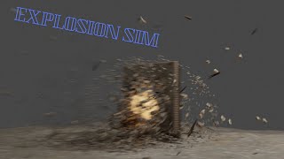 High Quality Wall Explosion | Blender Simulation