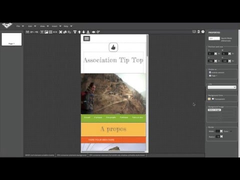 [Silex website builder] Design a mobile / responsive website