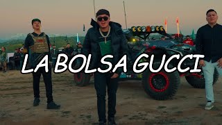 Video thumbnail of "Miguel Cornejo x Gabito Ballesteros- LA BOLSA GUCCI (Video Letra/Lyrics)"