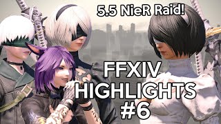 5.5 NieR 24-man Raid! (SPOILERS) - FFXIV Highlights #6
