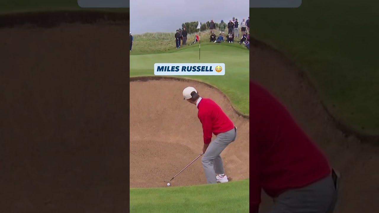 Russell Hits the Pin From the Bunker!