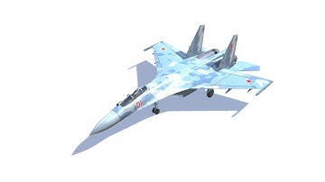 SU-27 Flanker PBR 3D model is now available!
