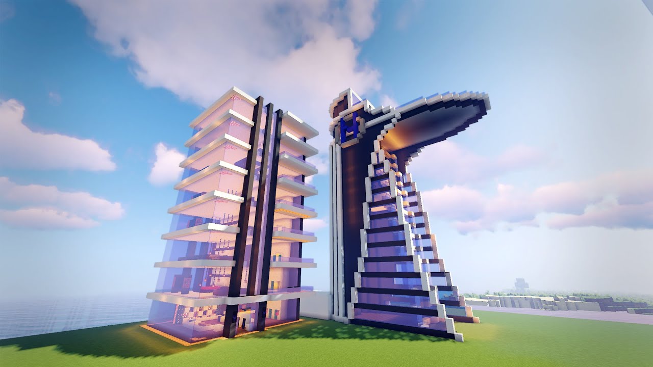 MINECRAFT #7: Epic Build of Avengers Tower with Luxury Apartment ...