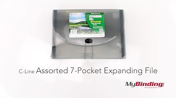 C-Line Assorted 7-Pocket Expanding File
