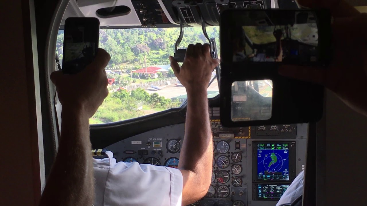 Winair DHC6-300 SXM-SBH Landing [RARE]