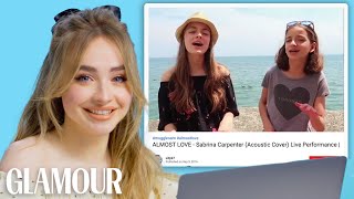 Sabrina Carpenter Watches Fan Covers on YouTube | Glamour