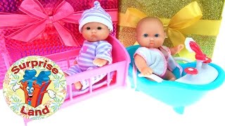 Lots To Love Babies Mini Babies Playset Cutest Baby Doll Tub Bath And Crib Play Set